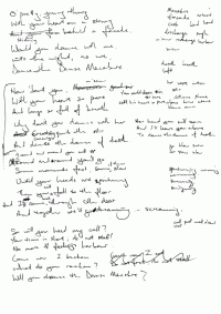 The first draft of Danse Macabre